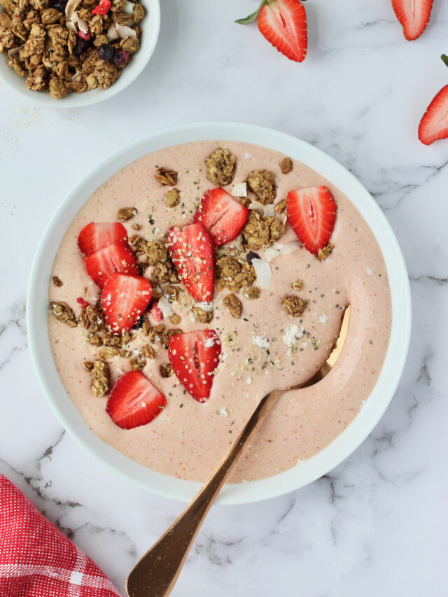 How To Make Strawberry Smoothie Bowls Cheerful Choices