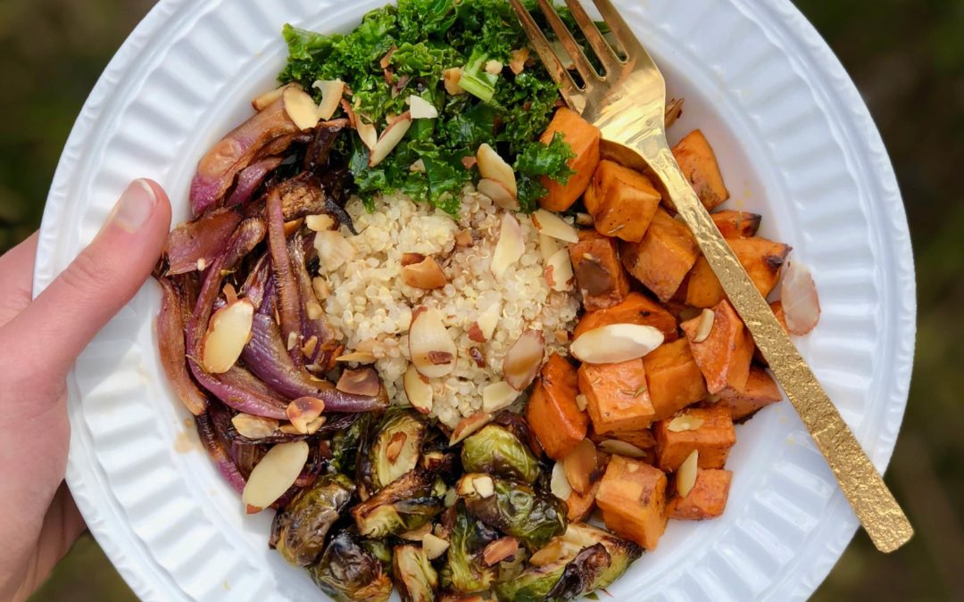 Brussels Sprouts and Sweet Potato Bowl