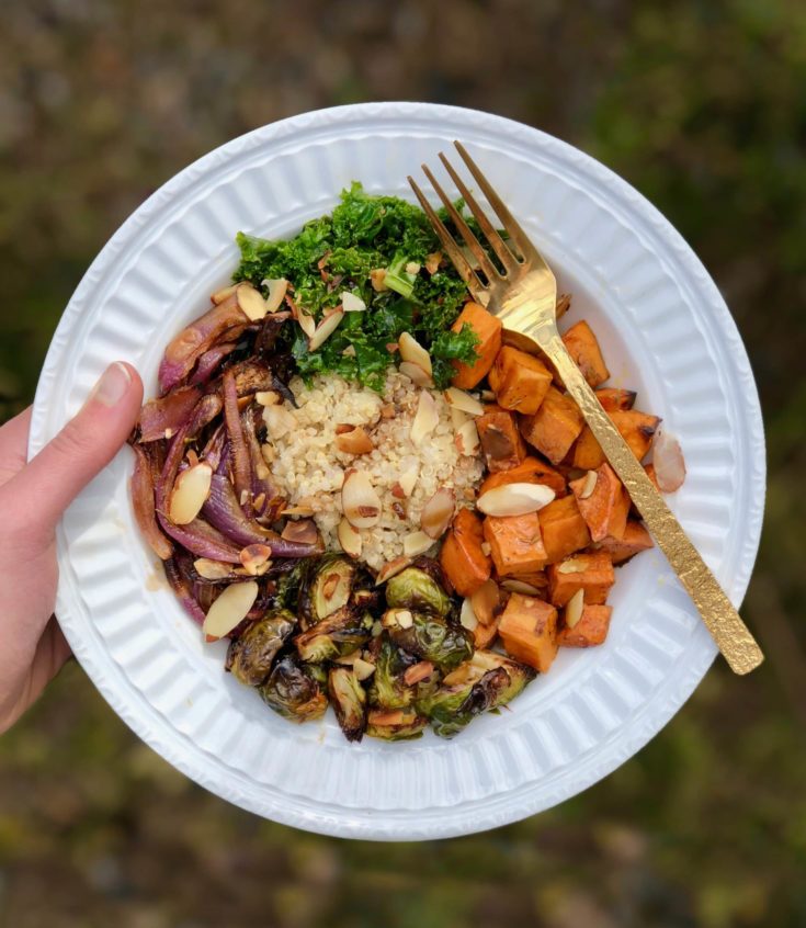 Brussels Sprouts and Sweet Potato Bowl