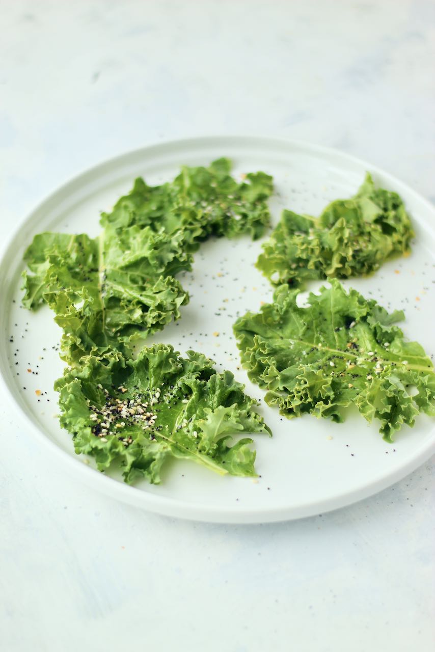 Customizable Microwave Kale Chips Customize the Seasonings