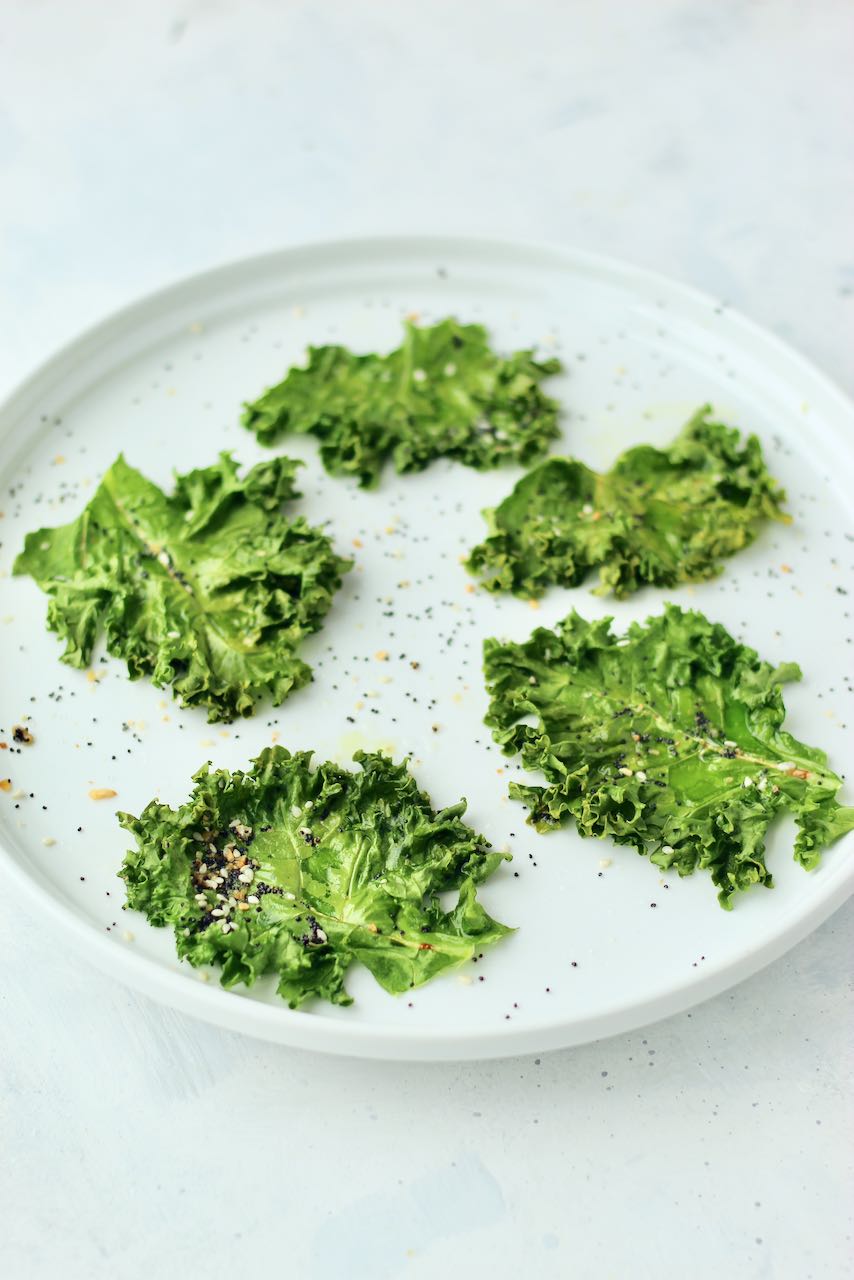 Customizable Microwave Kale Chips Customize the Seasonings