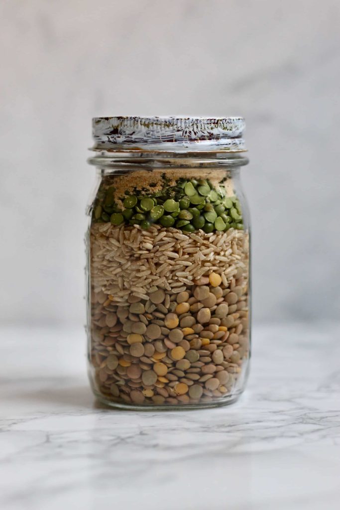 dry soup mix with lentils