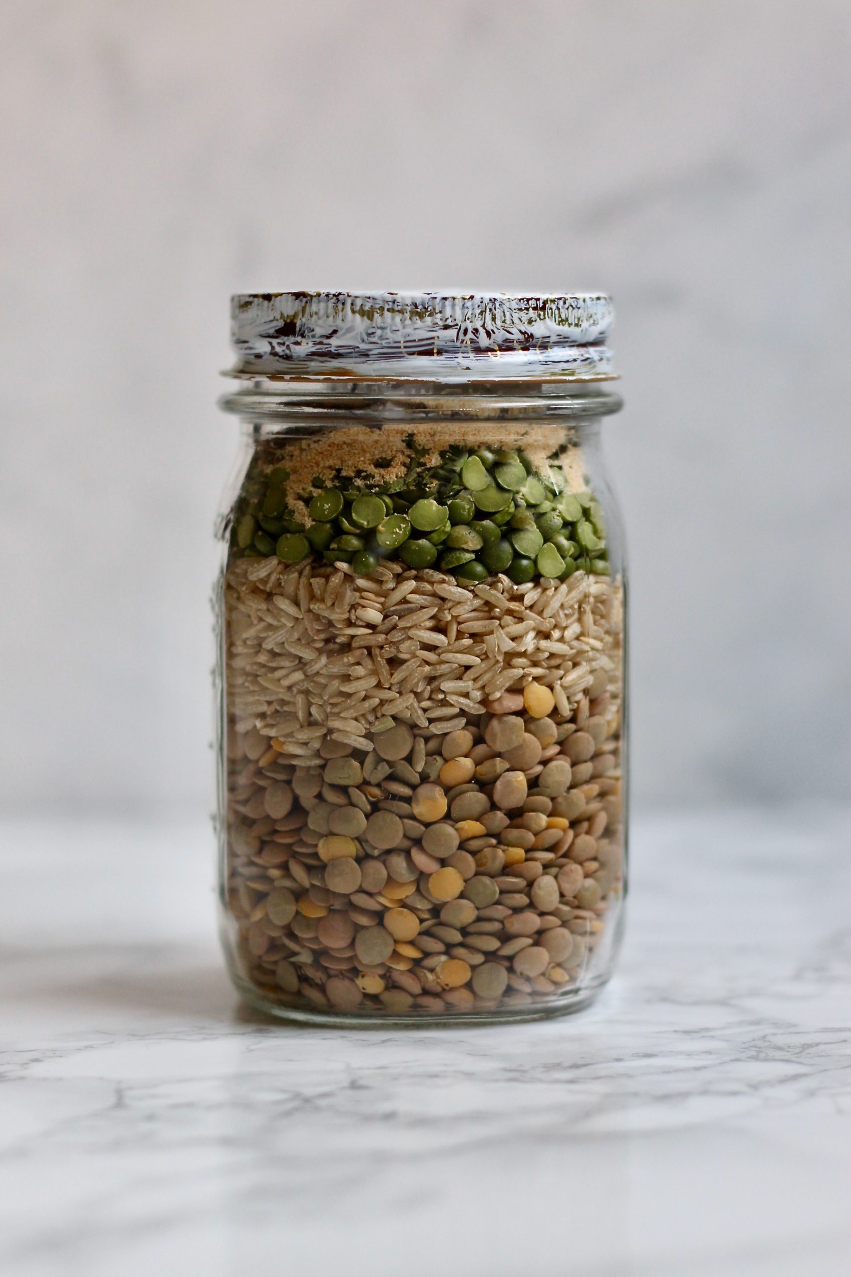 Spiced Lentil & Split Pea Soup in a Jar: A Food Gift for the