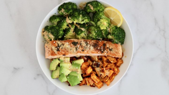 Customizable Power Bowl Recipe Template Including 3 Sauces