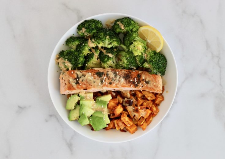 Customizable Power Bowl Recipe Template Including 3 Sauces