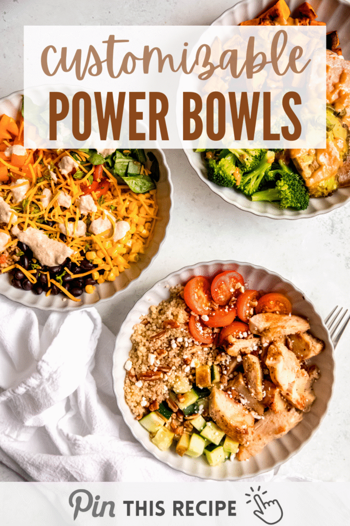 pinterest image of power bowl