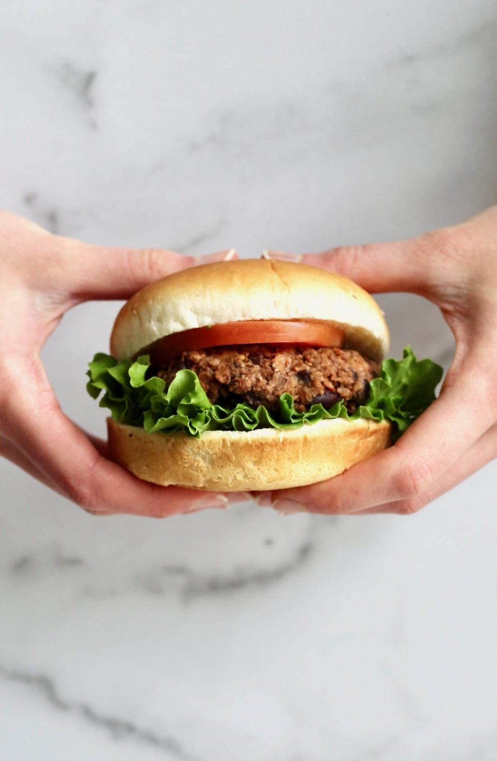 High Protein Veggie Burgers with Plant-Based Ground