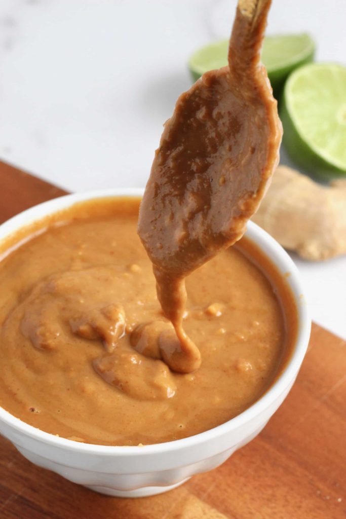 Looking for a flavorful sauce to add to everything from noodles to salads, to meal prep bowls? Try this easy Thai Peanut Sauce– no blender needed! Video included showing how simple it is to make. #peanutsauce #onebowl #10minuterecipe #CheerfulChoices