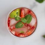 Strawberry Rose Mojito Square