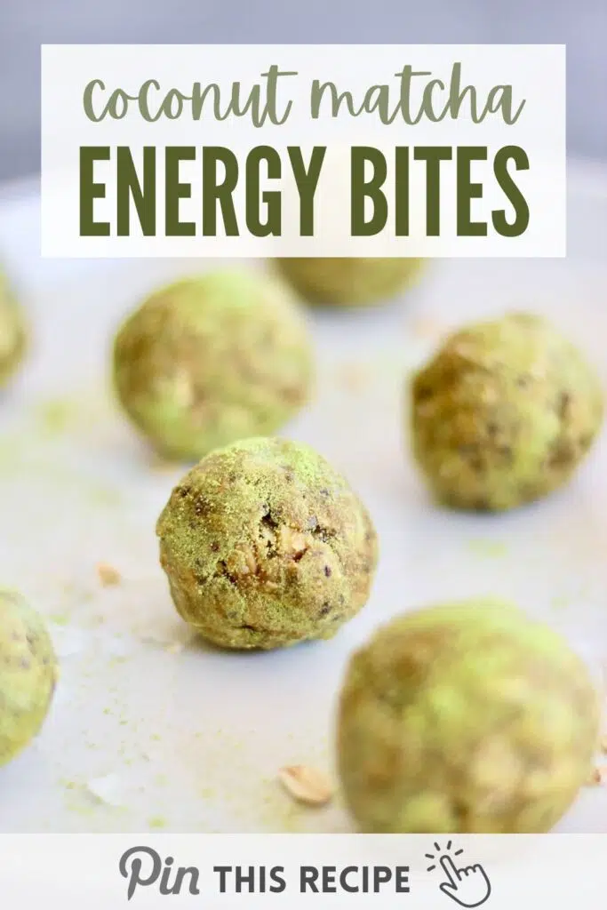 Coconut matcha balls for energy