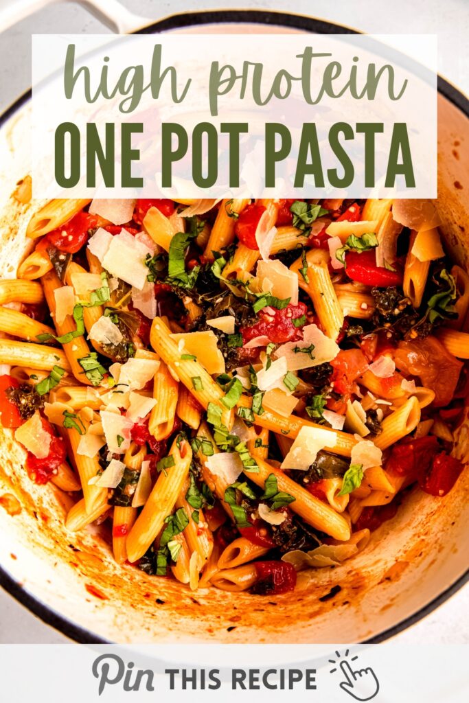 One pot chickpea pasta