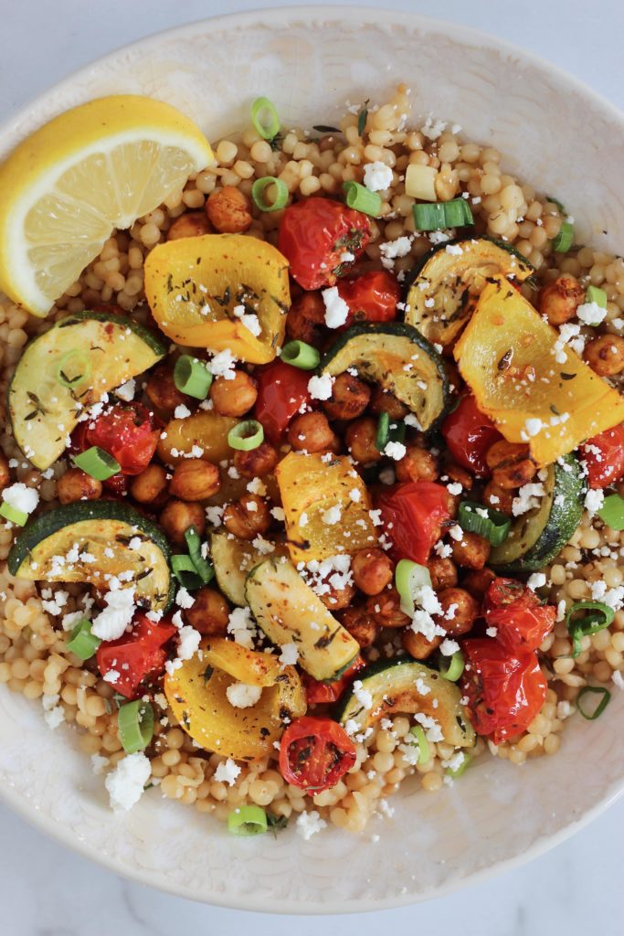 Roasted Chickpea Couscous Bowls