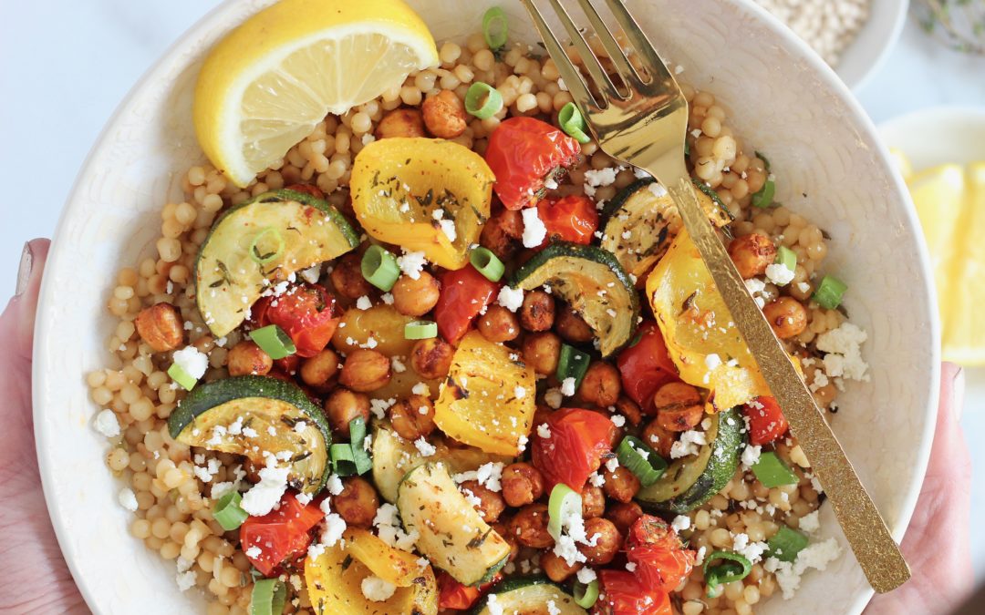Roasted Chickpea Couscous Bowls