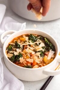 Tuscan White Bean Farro Soup 16