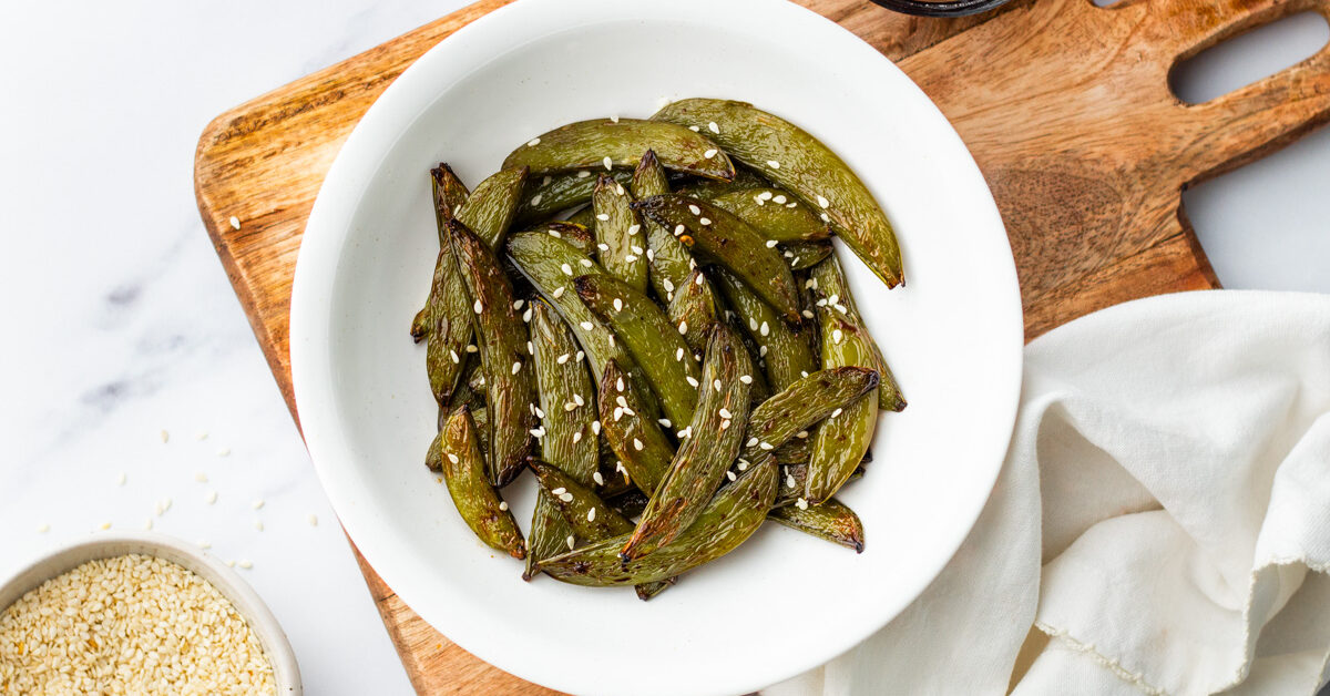 Air Fryer Snap Peas 6