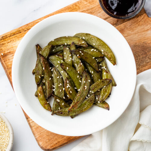 Air Fryer Snap Peas 6