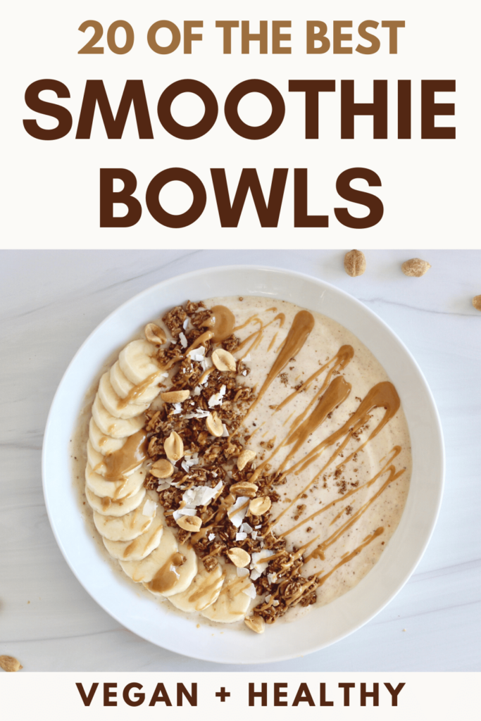 Peanut butter smoothie bowl