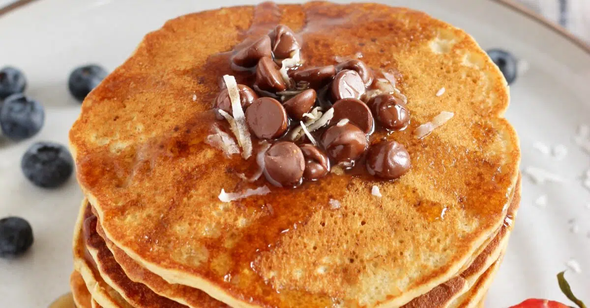 Oat Flour Pancakes 7