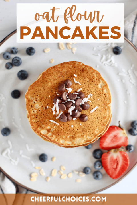 Oat Flour Pancakes - With Any Toppings of Your Choice