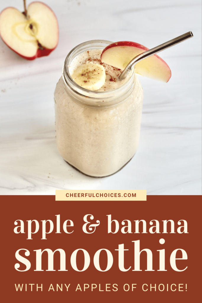 Apple and banana smoothie