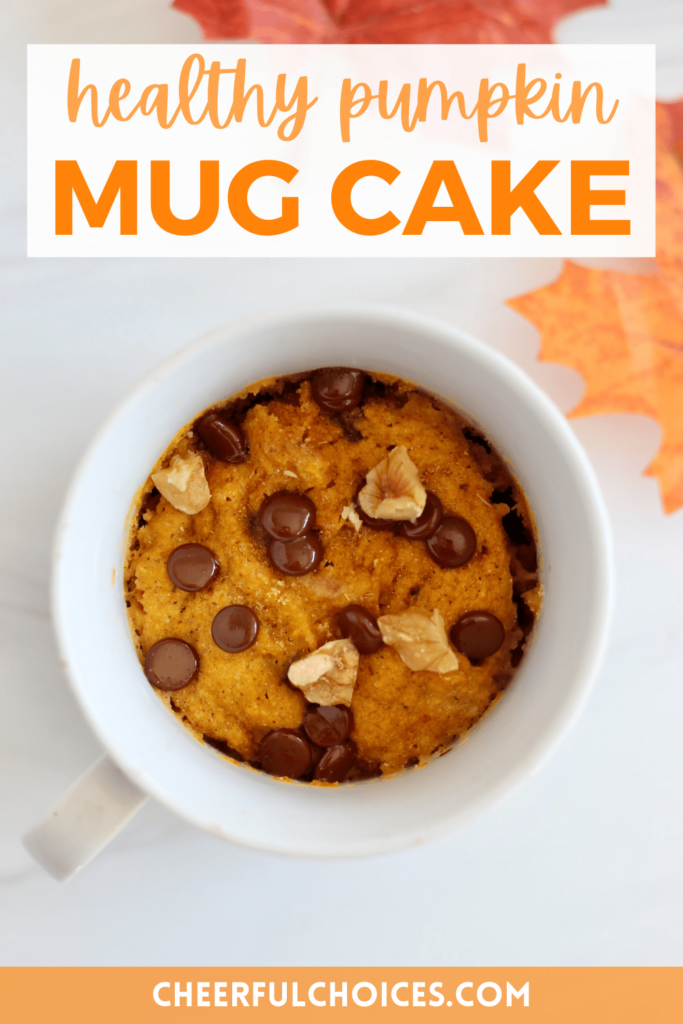 Healthy pumpkin mug cake
