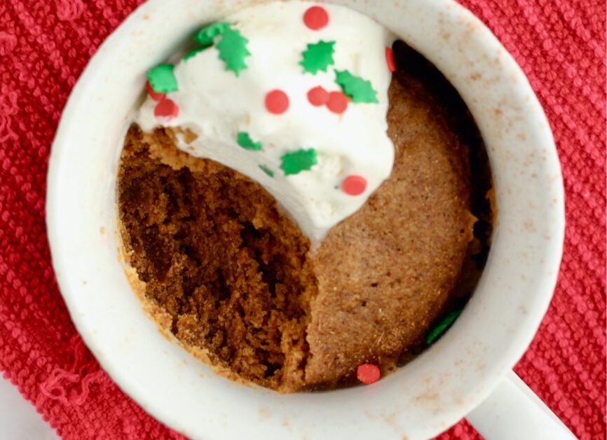 Gingerbread Mug Cake 9