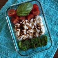 healthy cottage cheese caprese salad