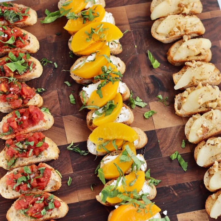 Bruschetta Trio - Assorted Vegetarian Bruschetta