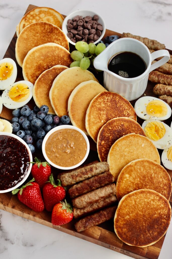 Healthy breakfast spread