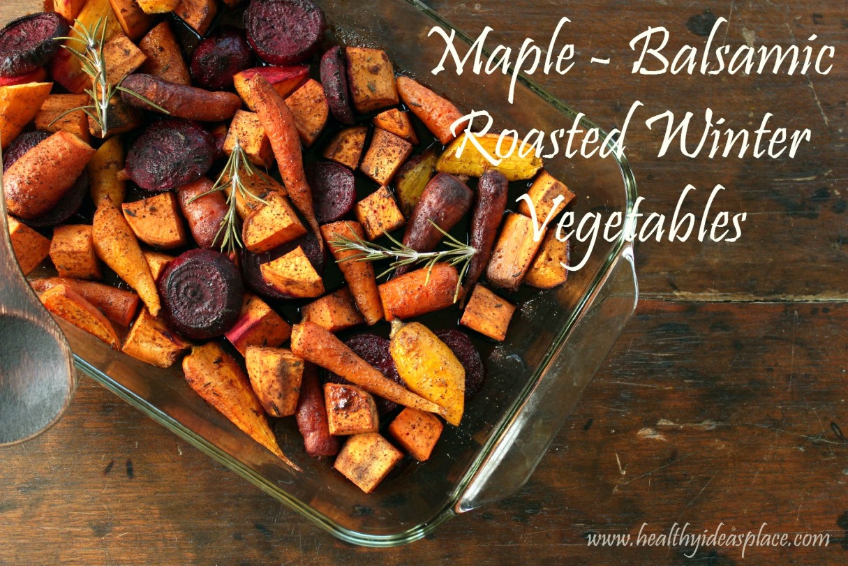 Maple Balsamic Roasted Winter Vegetables 1a