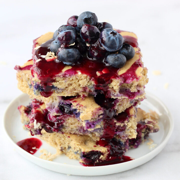 Blueberry Sheet Pan Pancakes