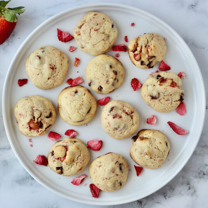 Higher Protein Strawberry Cookies