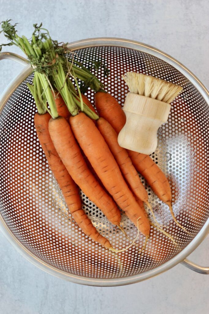 How to wash carrots