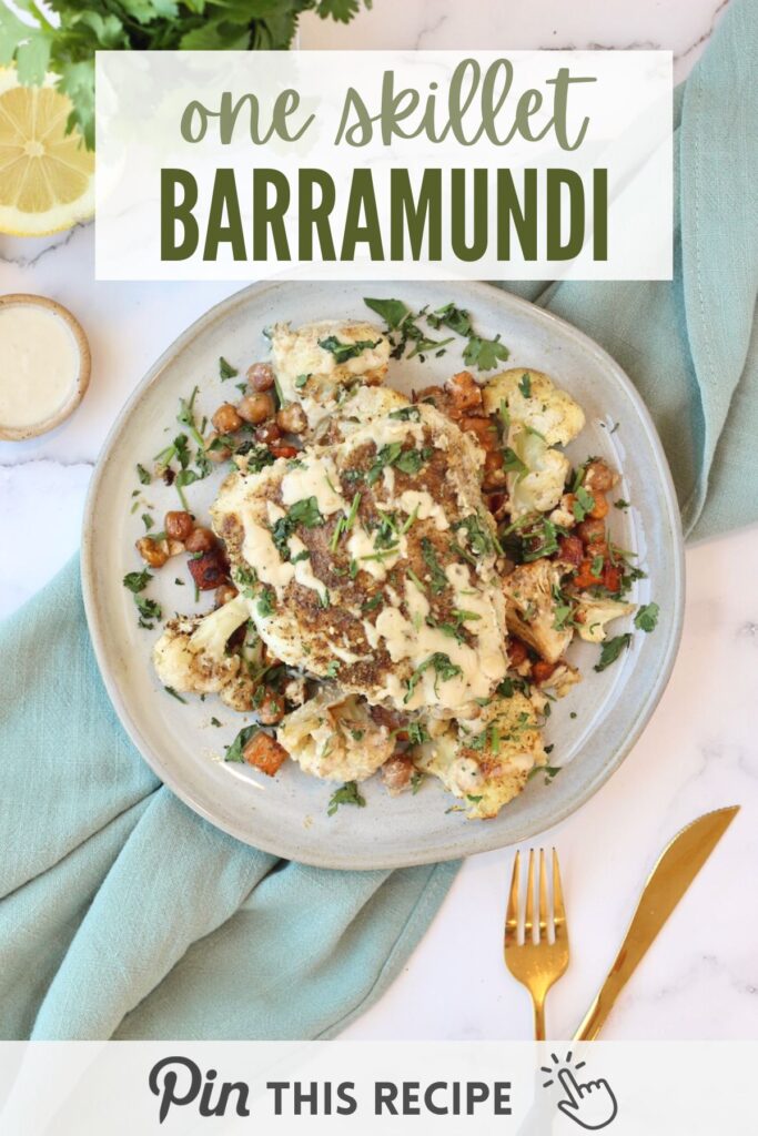 One Skillet Meal with Barramundi recipe