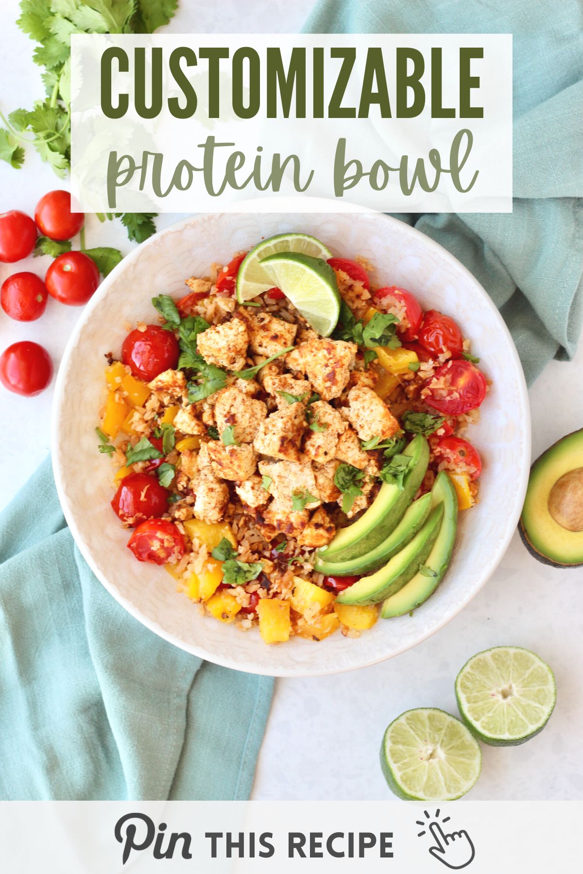 Cauliflower Rice Protein Bowl - Cheerful Choices