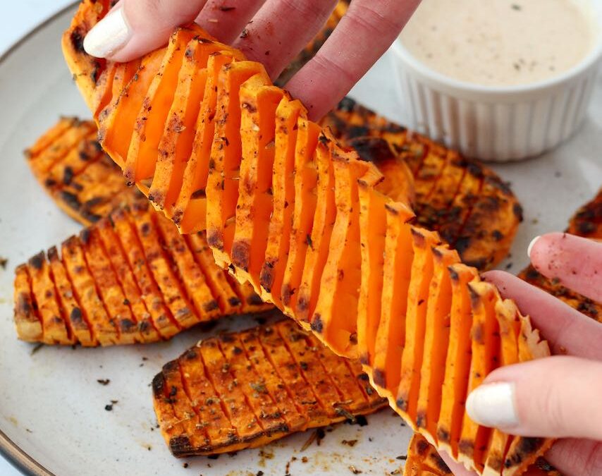 Accordion Sweet Potatoes