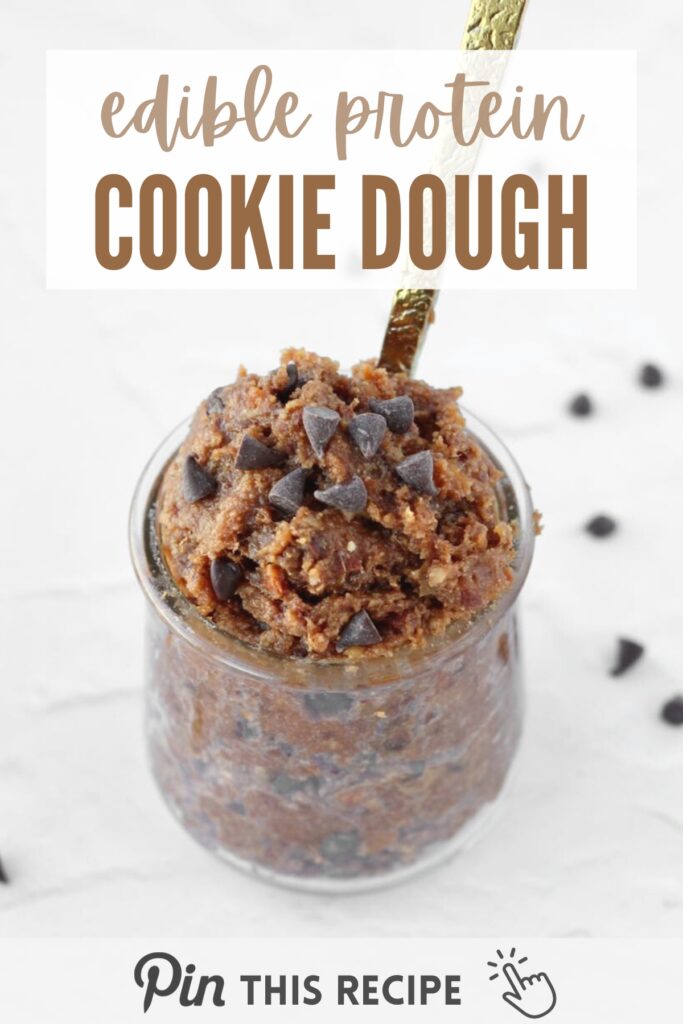 Save this edible protein cookie dough to meal prep