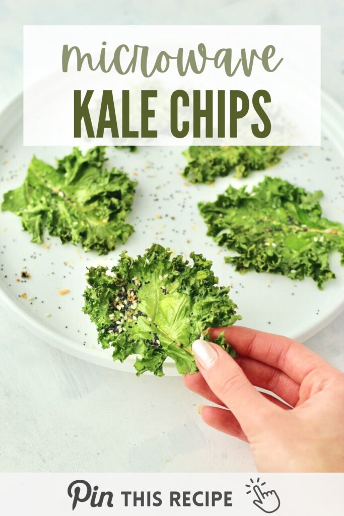 Crispy Microwave kale chips