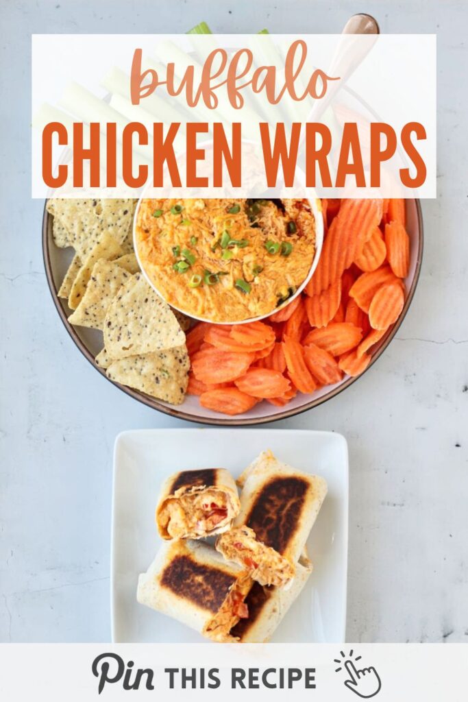 Buffalo chicken wraps for game day