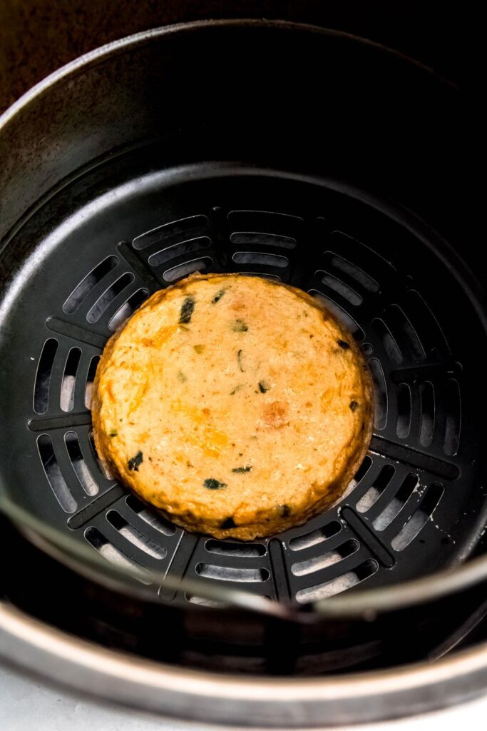 Cooking egg patty