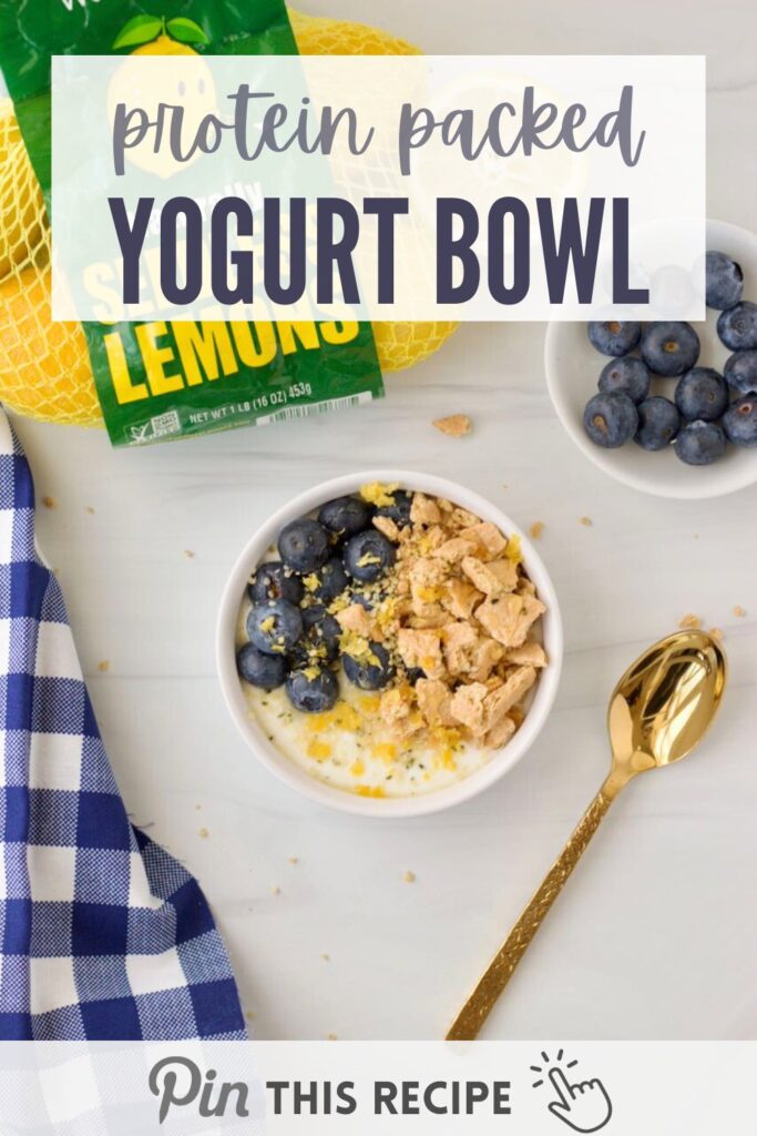 Save on Pinterest - Protein packed yogurt bowl for breakfast