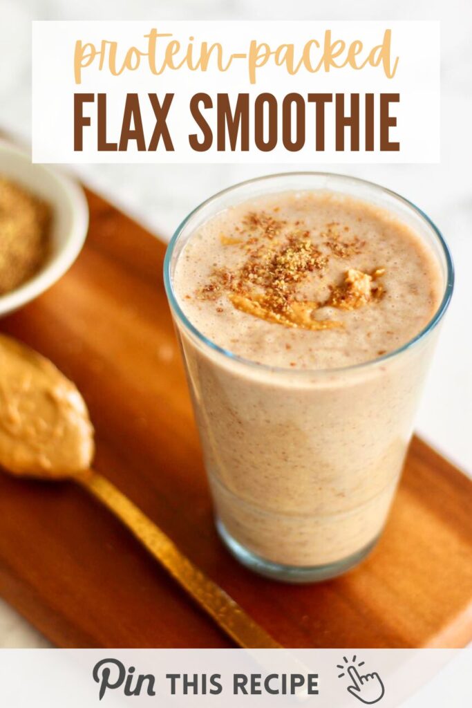 Protein-packed flax seed smoothie