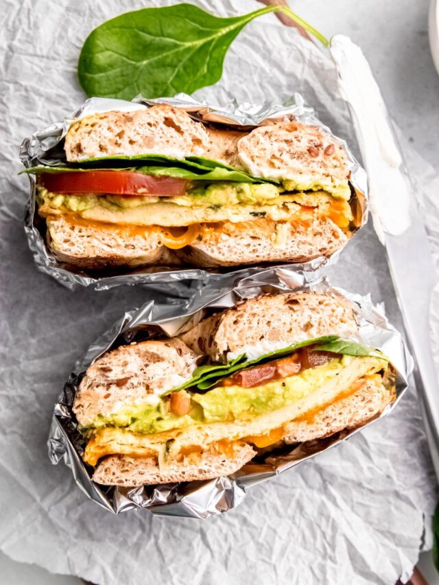 Easy Bagel Breakfast Sandwich