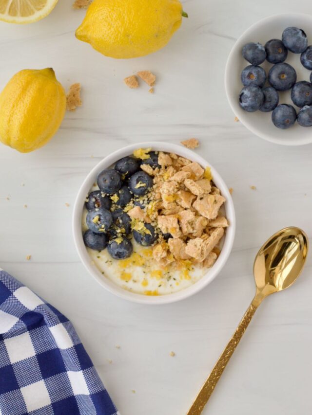 How to Make Lemon Blueberry Yogurt Bowl