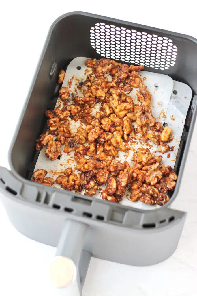 Glazed nuts in air fryer