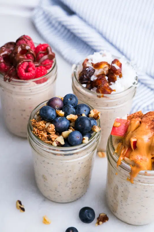 Topping combinations for the blended oats