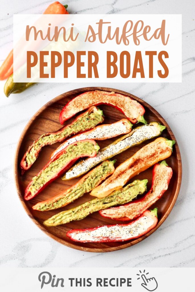 Mini stuffed peppers boats - Save on Pinterest