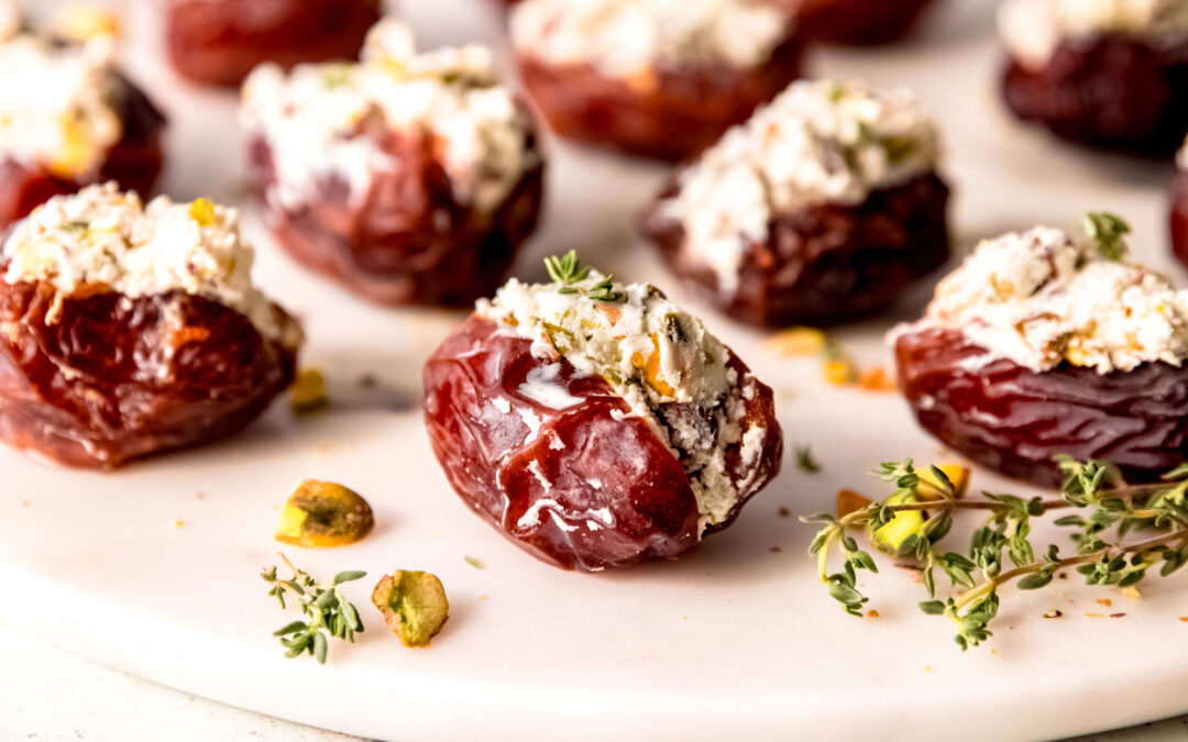 4-Ingredient Goat Cheese Stuffed Dates