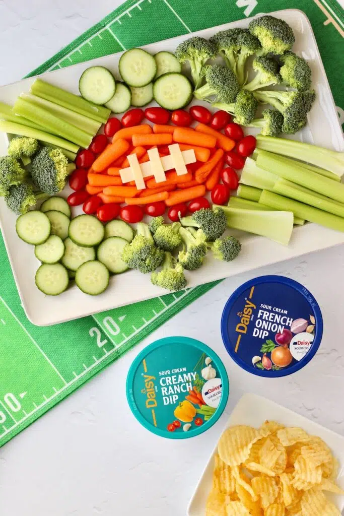 Football Veggie Tray 4