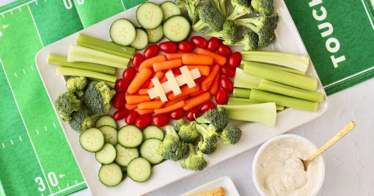 Football Veggie Tray 7